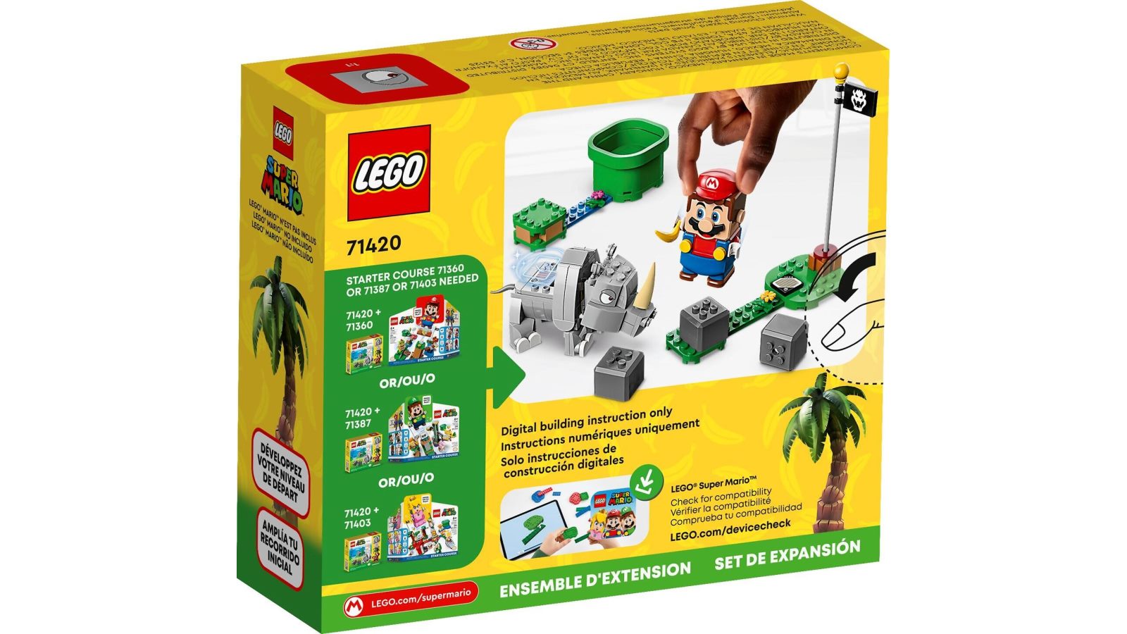 LEGO 71420 Rambi the Rhino Expansion Set Super Mario Harvey Norman