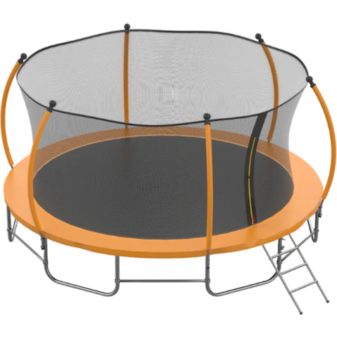 Advwin 12ft Outdoor Trampoline for Kids - Orange