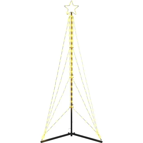 vidaXL 363 Warm White Christmas Tree LED Light - 182cm