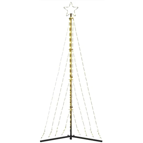vidaXL LED Christmas Tree 339 LEDs Warm White - 182cm