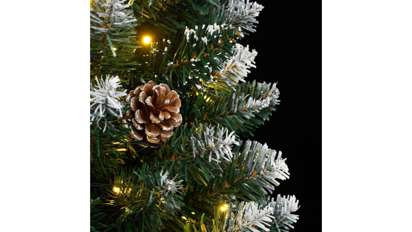 vidaXL 150 LED Artificial Slim Christmas Tree -120cm
