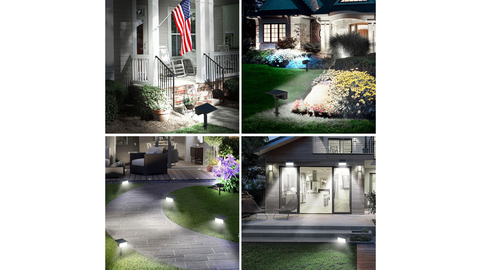 Underwater Solar LED Landscape Spotlight With 2 Submersible Lamps, Warm - View #10