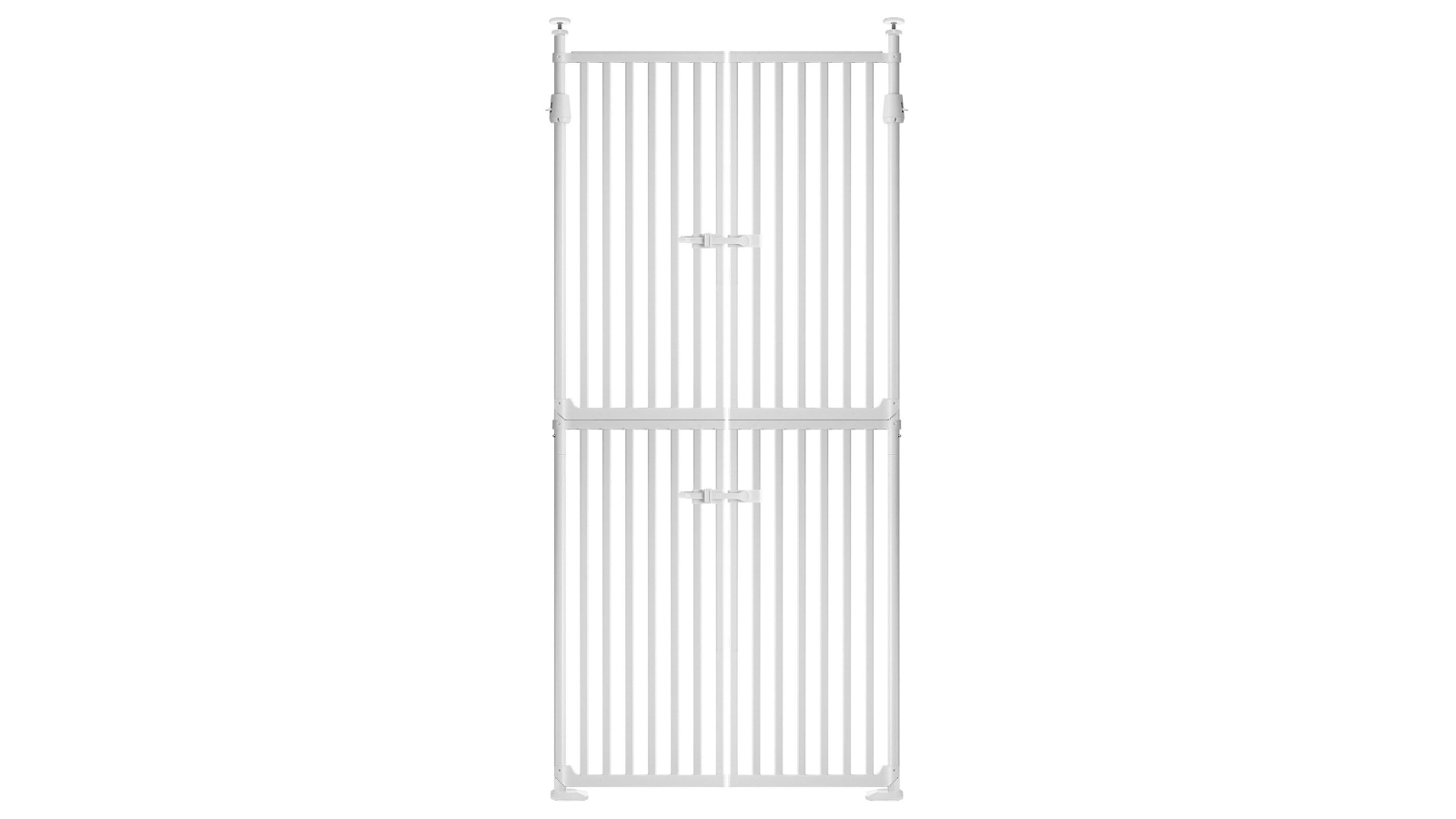 Pet Scene Retractable Extra Tall Dog Fence Enclosure Safety Gate for Stairs Doorway - 190-250cm