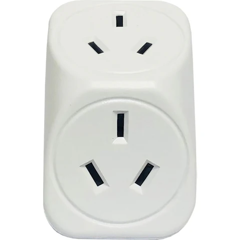 Vanco Triangle Double Power Outlet Adapter