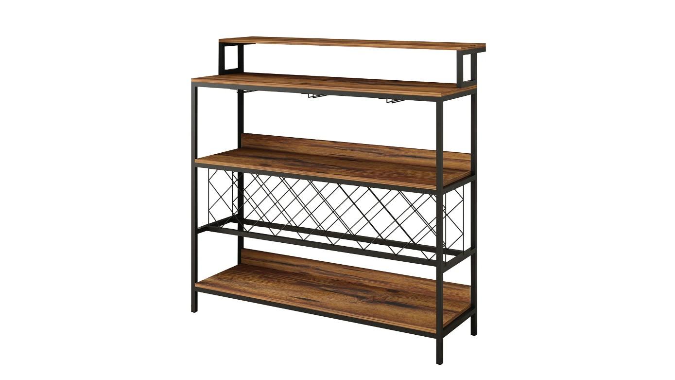 Wine Glass Bottle Rack Bar Table Storage Cabinet