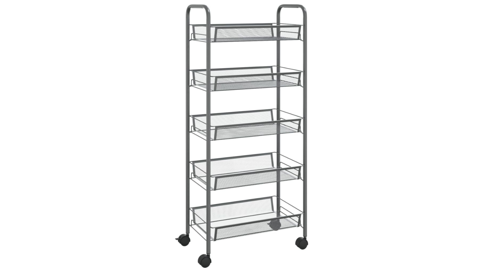 vidaXL 5 Tier Kitchen Trolley - Grey