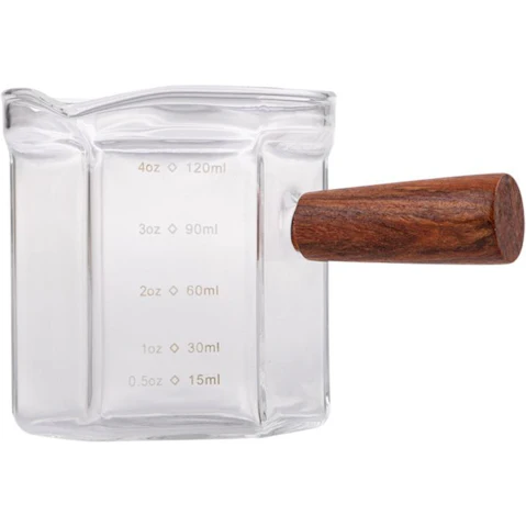 Casabarista Espresso Shot Glass with Wood Handle - 120ml/40oz