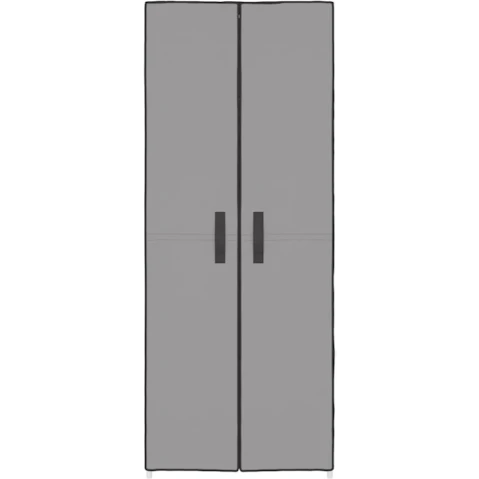 vidaXL Fabric 60 x 30 x 166cm Shoe Cabinet - Grey