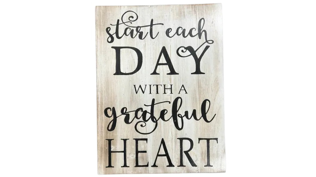 Willow and Silk Grateful Heart Wall Art - 30x3x40cm