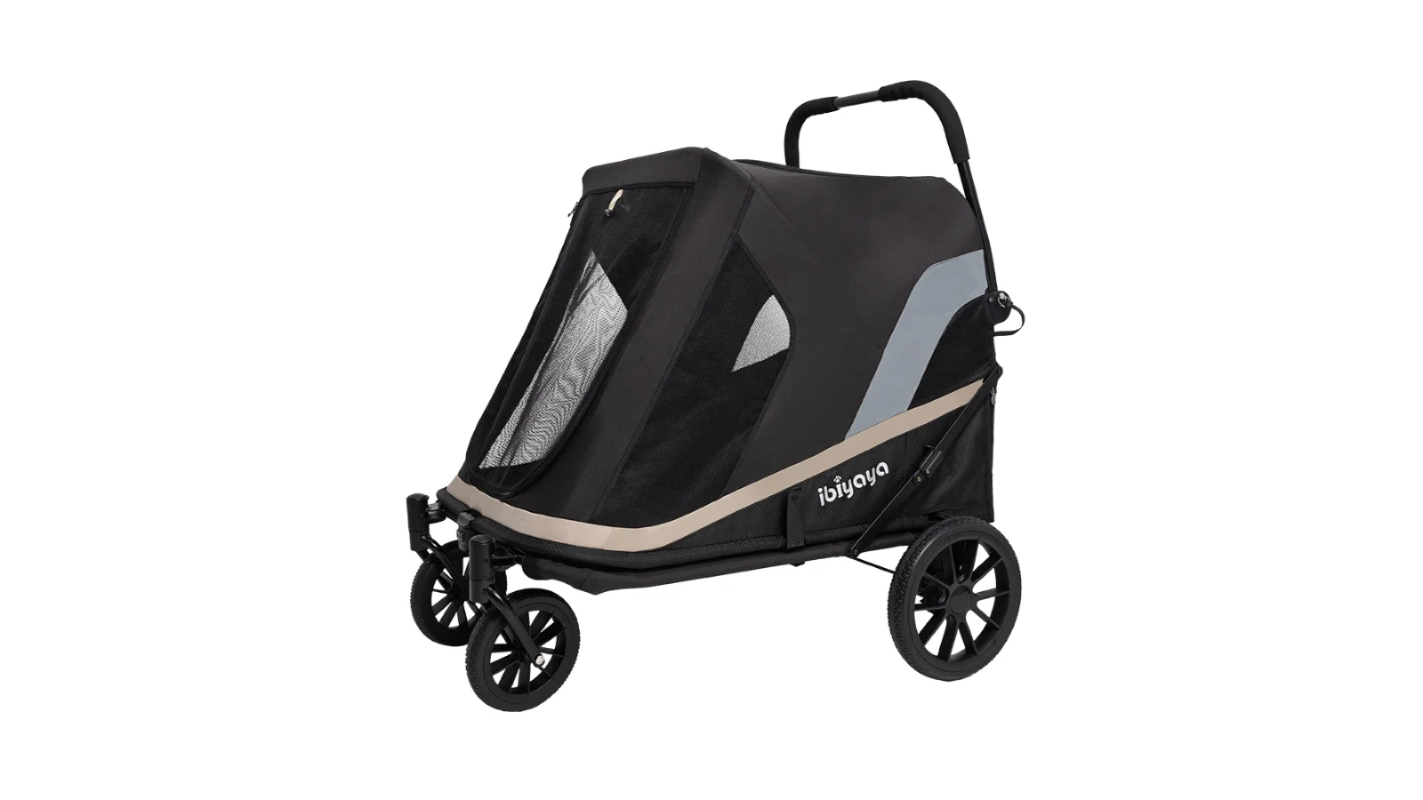 Ibiyaya GrandCruiser 4-Wheel Foldable Big Pram Dog Stroller