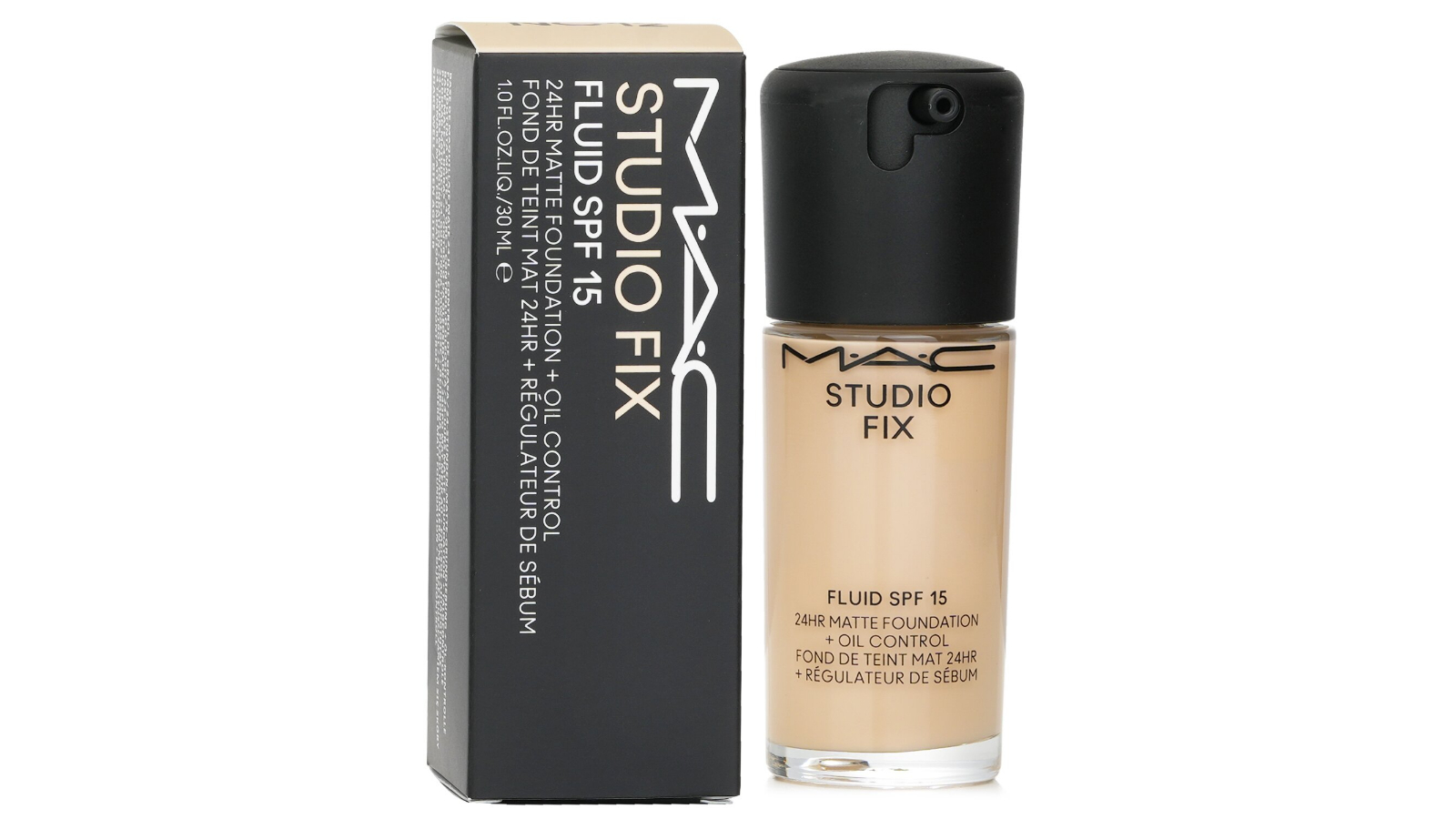 MAC No. NC12 SPF 15 Studio Fix Fluid Foundation - 30ml/1oz
