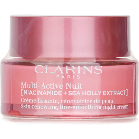 Clarins Multi-Active Skin Renewing Line-Smoothing Night Cream for All Skin Types - 50ml/1.7oz