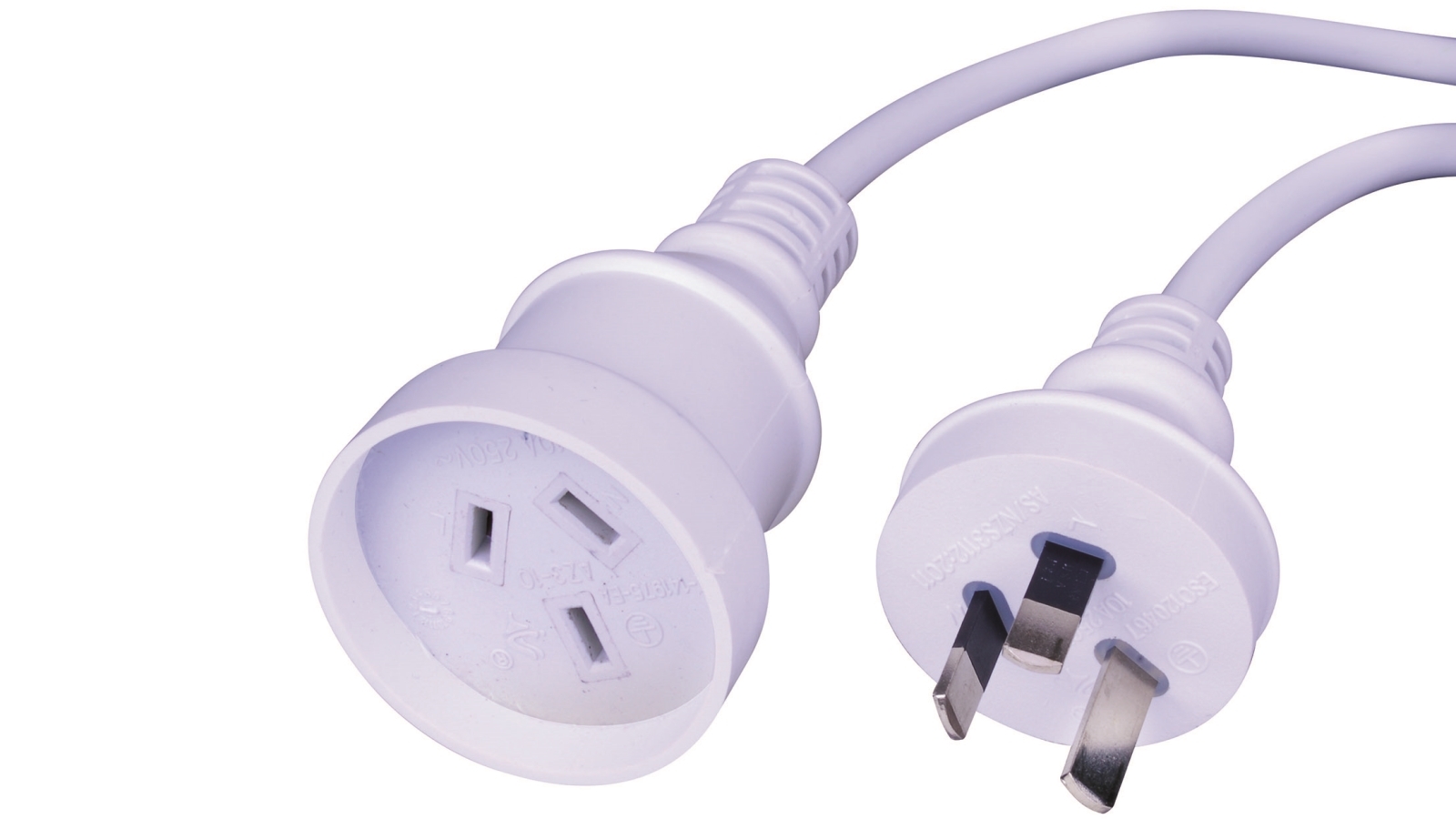 Vanco 10m Power Extension Lead - White