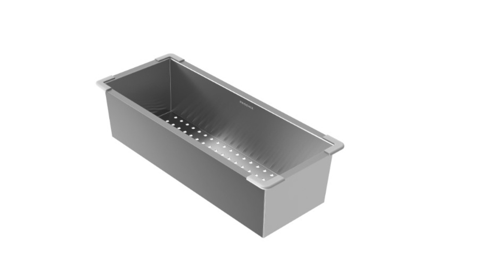 Phoenix Stainless Steel Colander - Brushed Carbon