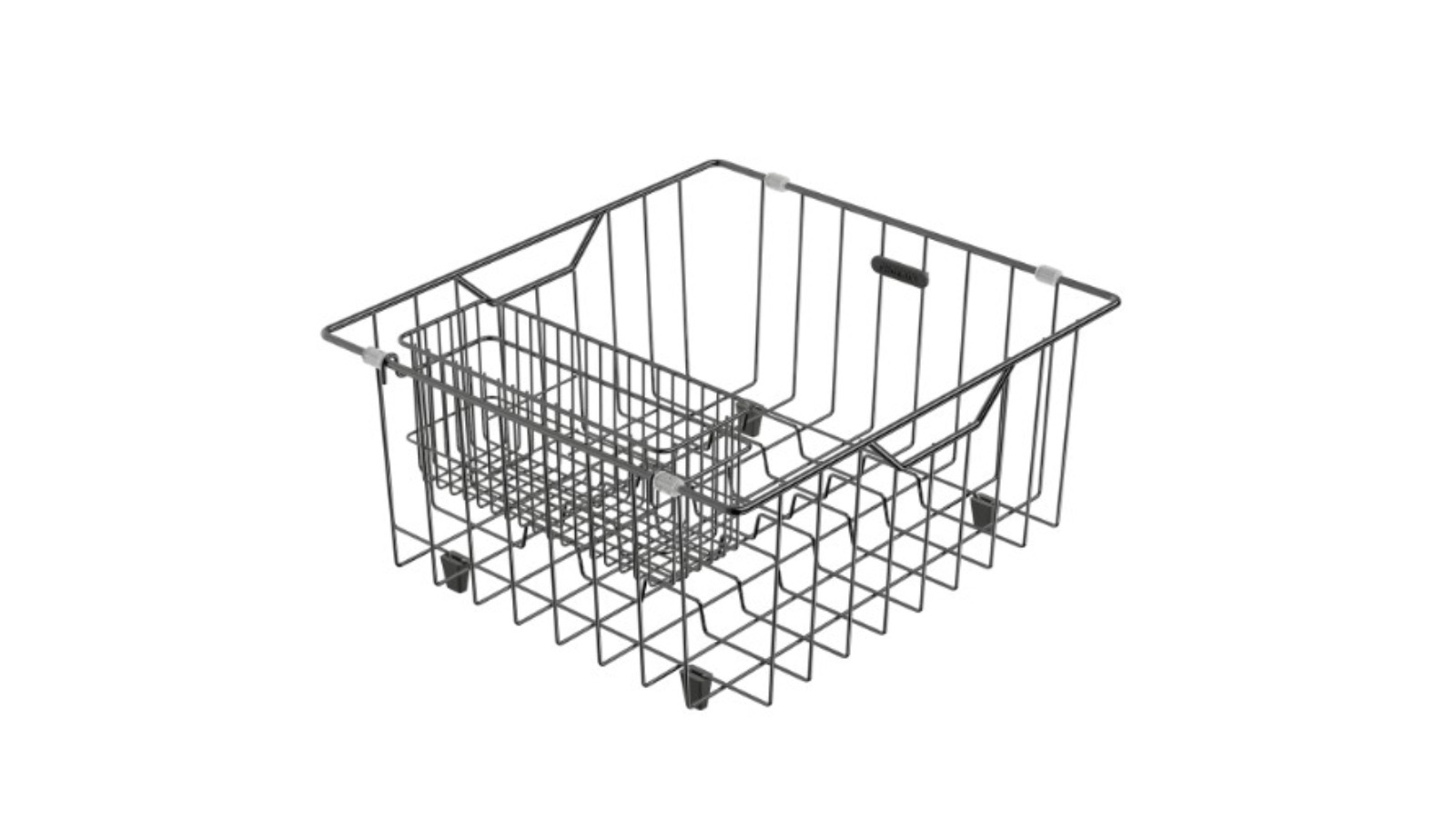 Phoenix Wire Basket - Brushed Carbon