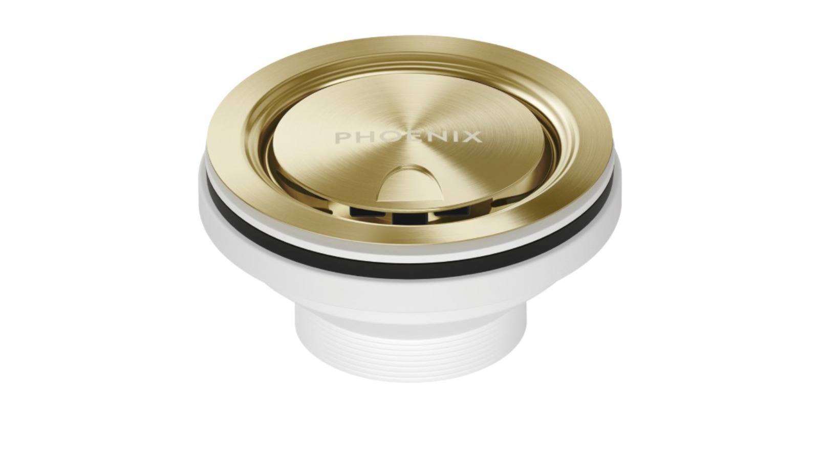 Phoenix Covered Sink Basket Waste - Brushed Gold 