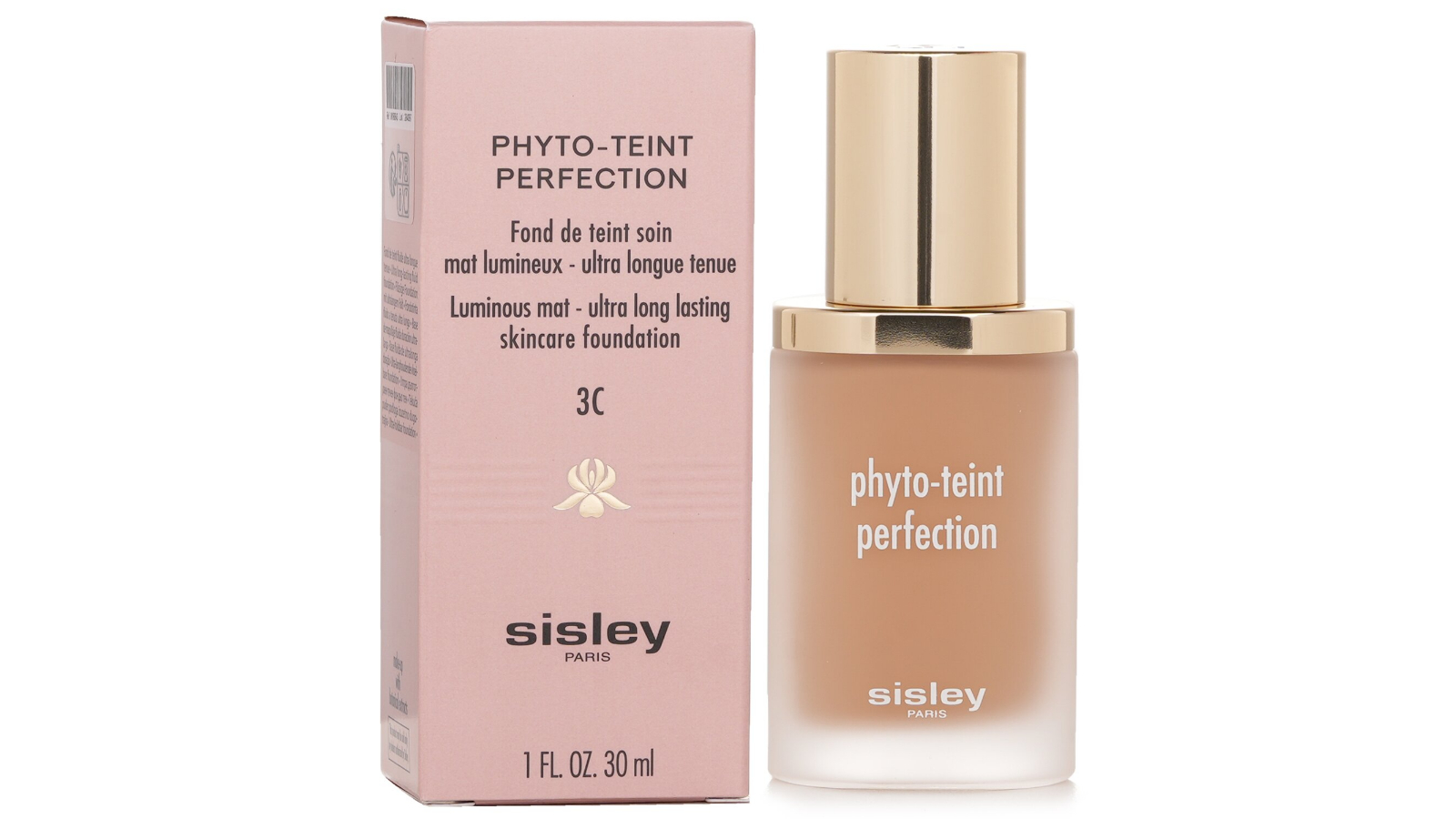 Sisley No. 3C Natural Phyto Teint Perfection Luminous Mat - Ultra Long Lasting Skincare Foundation - 30ml/1oz
