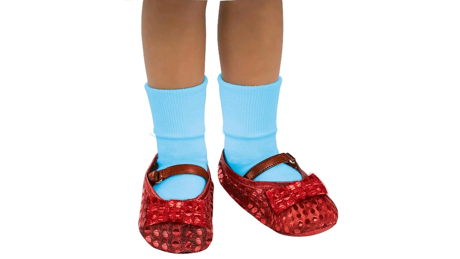 Dorothy Sequin Shoe Cover for Child - Size US 11-13
