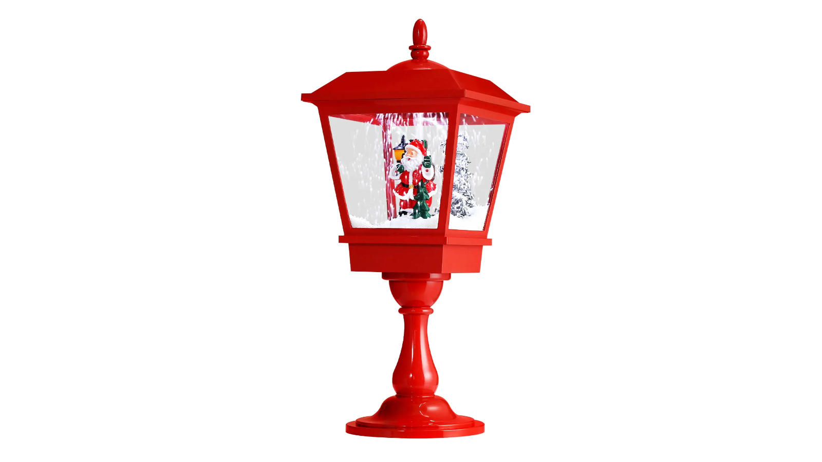 Solight Snowing Post Xmas Decoration Ornament Christmas LED Street Light