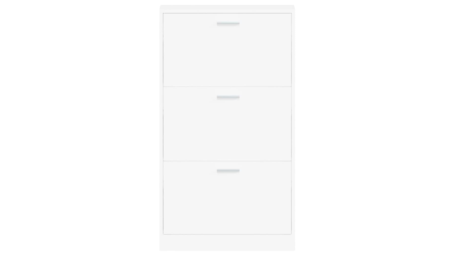vidaXL Engineered Wood White Shoe Cabinet - 59 x 17 x 108cm