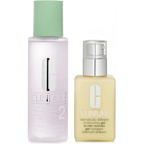 Clinique Dramatically Different Set of 2 Moisturising Gel and Clarifying Lotion