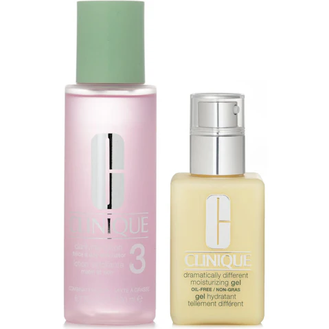 Clinique Dramatically Different Set of 3 Moisturising Gel & Clarifying Lotion