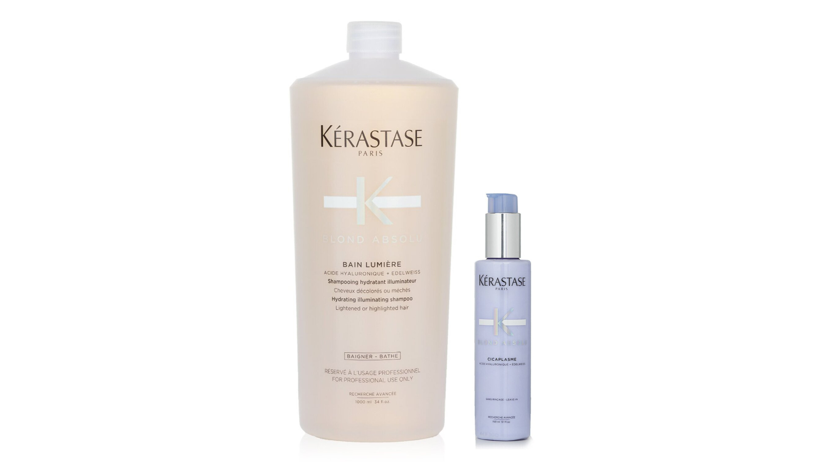 Kerastase 2 Piece Blond Absolu Shampoo and Fortifying Heat-Protecting Serum Set 1