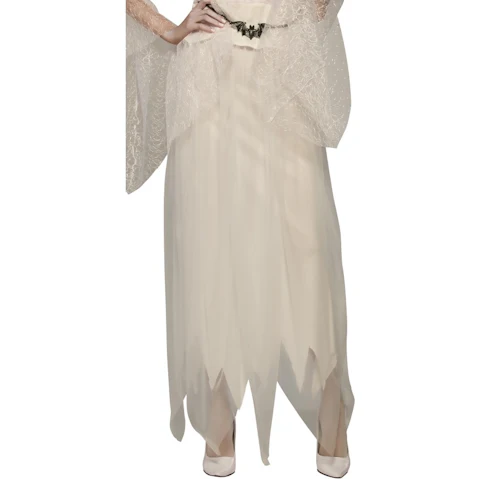 Ghostly White Skirt Adult Costume - Size Standard