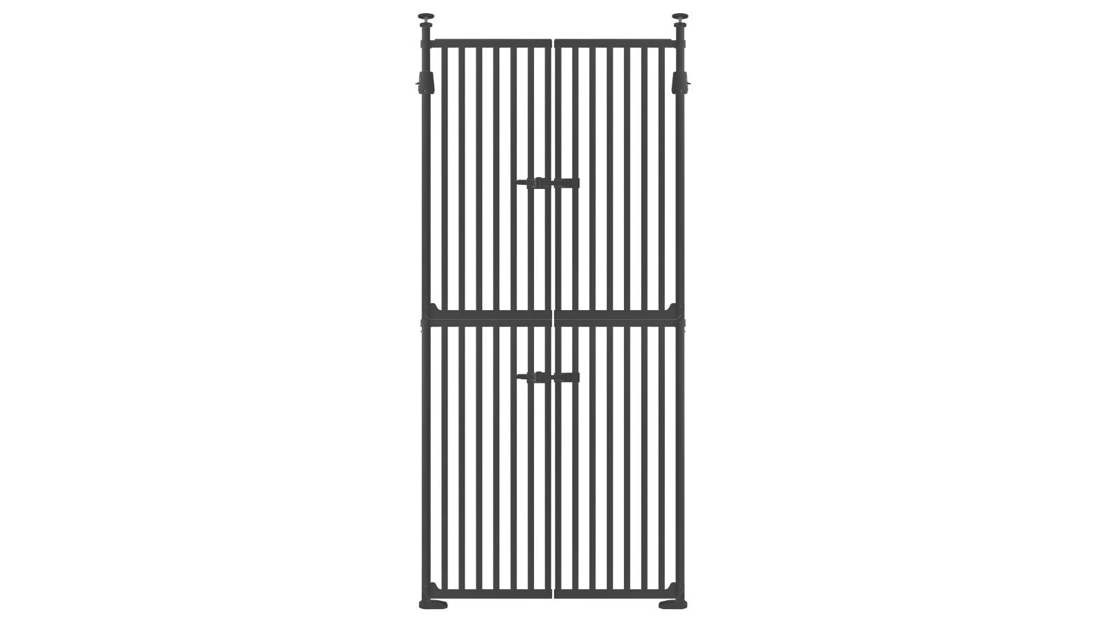 Pet Scene Retractable Extra Tall Enclosure Security Barrier for Kitchen Stairs Doorway - Black
