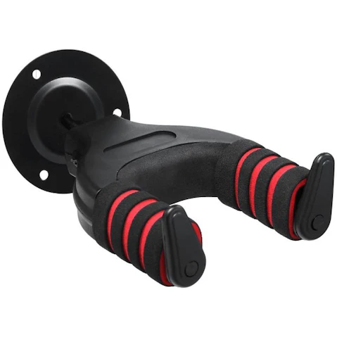 Guitar Hanging Hook System Wall Mount Holder - Black