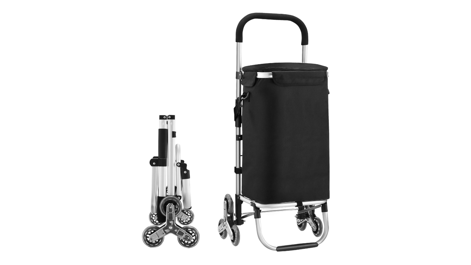 Foldable Granny Stair Climbing Aluminium Waterproof Shopping Cart Trolley Bag - 45L