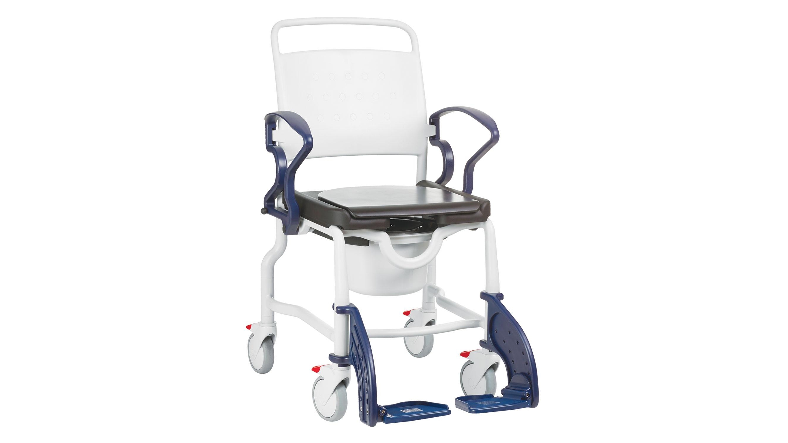 Rebotec Berlin Shower Commode Chair - Blue