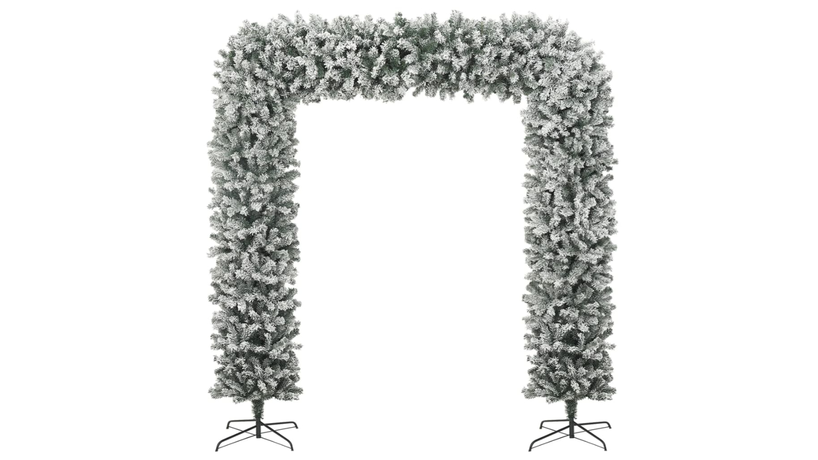 vidaXL Christmas Tree Arch with Flocked Snow - 240cm