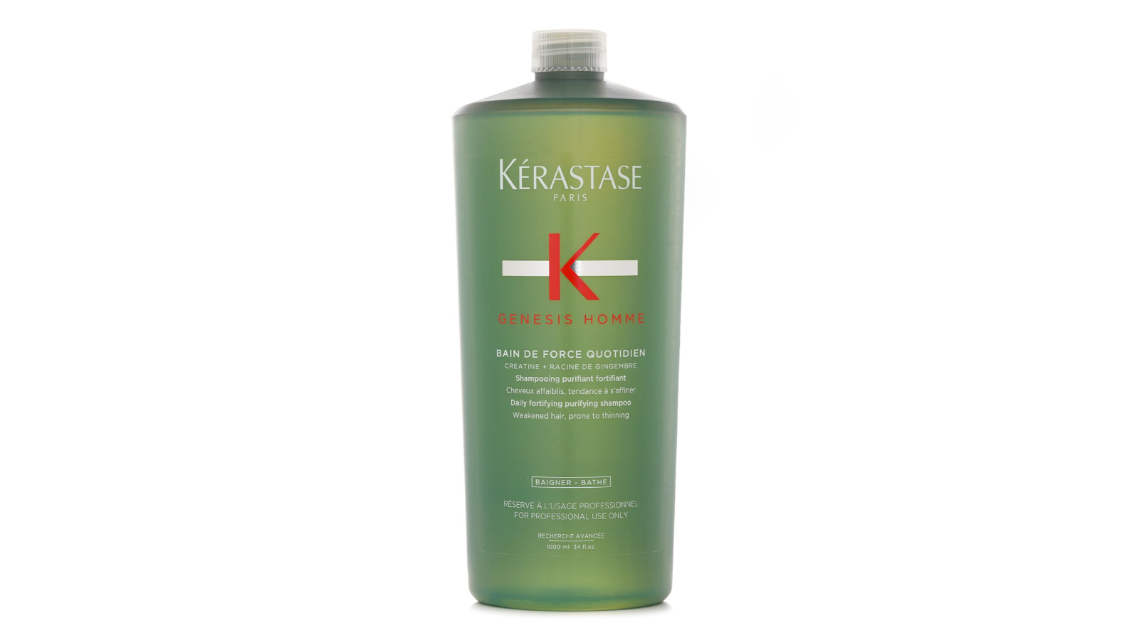 Kerastase Genesis Homme Bain De Force Quotidien Shampoo - 1000ml/34oz
