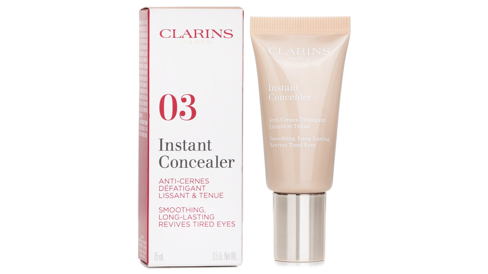 Clarins No. 03 Smoothing Long Lasting Revives Tired Eyes Instant Concealer - 15ml/0.5oz