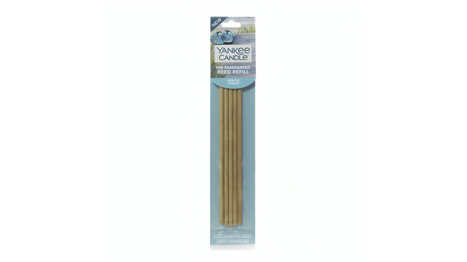 Yankee Candle Reed Diffuser Pre-Fragranced Beach Walk Stick Incense Refill Pack