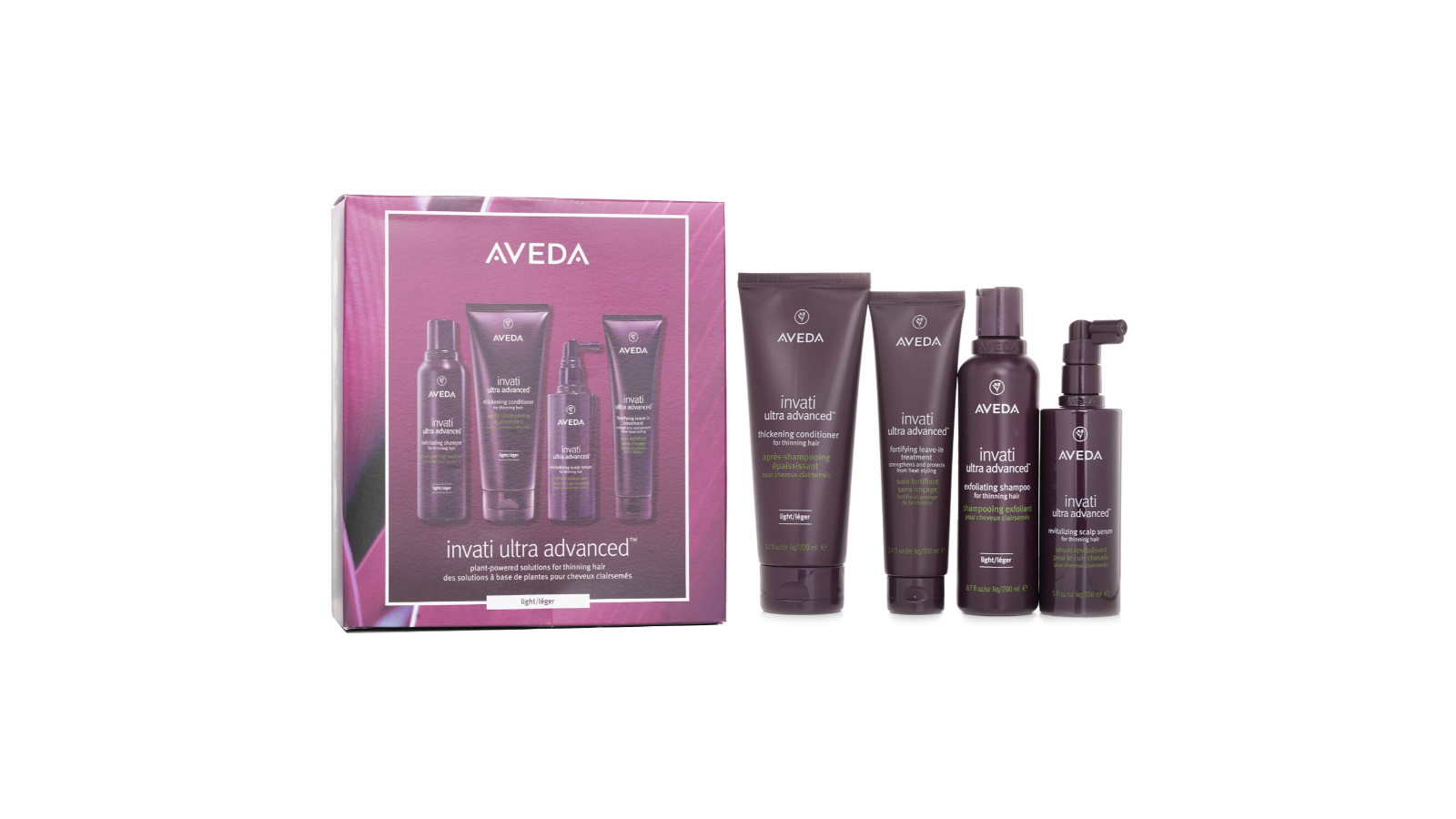 Aveda 4 Piece Invati Ultra Advanced 4 -Step Light System Set