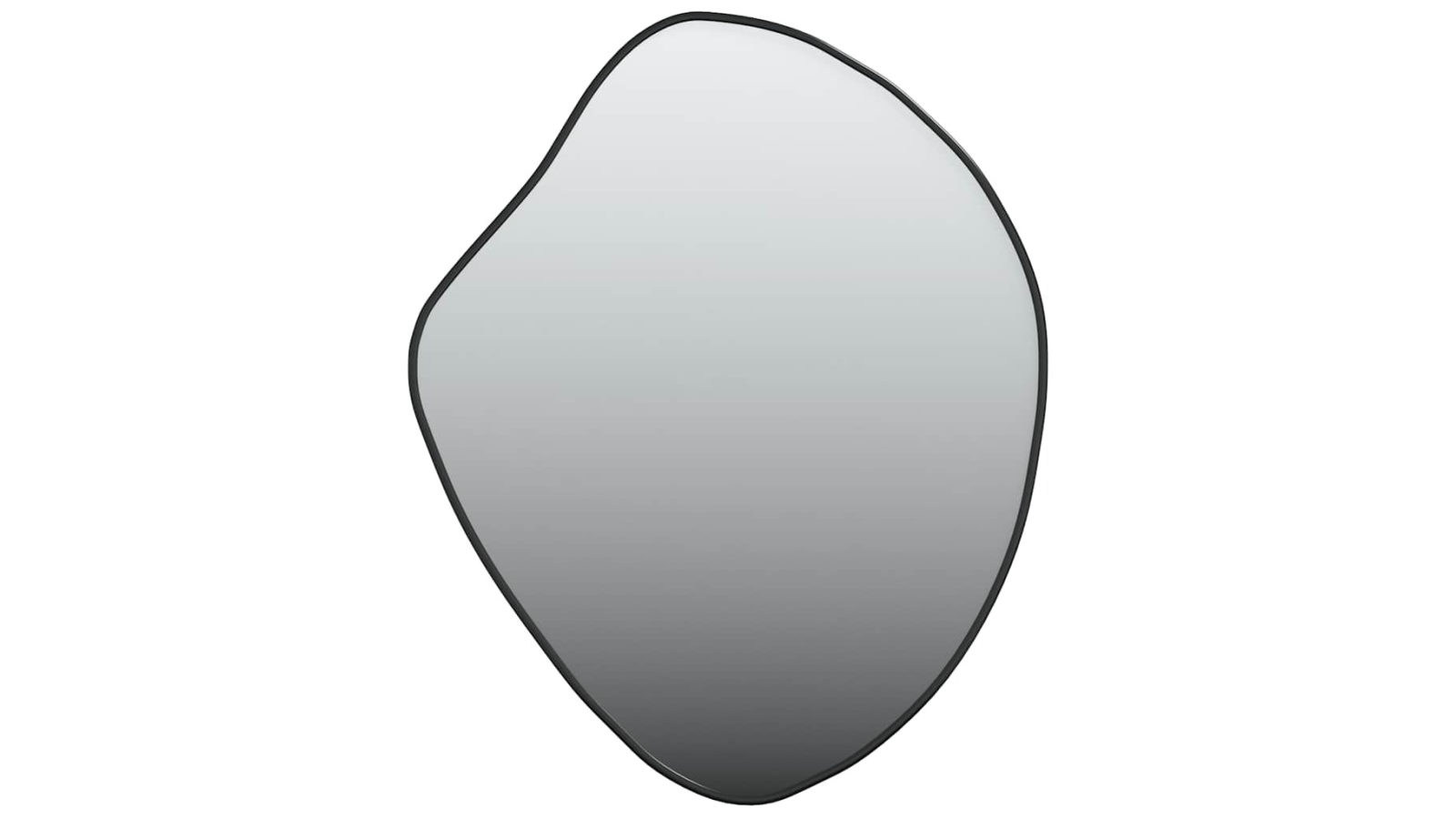 vidaXL 60 x 50cm Black Wall Mirror