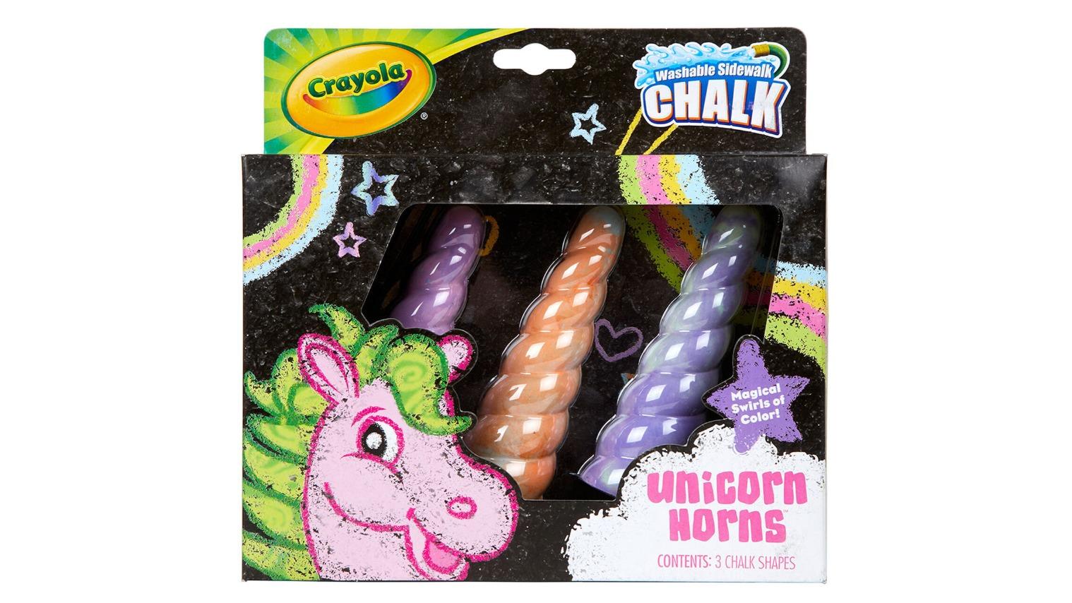 Crayola 3 Piece Mystery Unicorn Horn Chalk