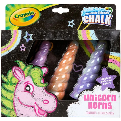 Crayola 3 Piece Mystery Unicorn Horn Chalk