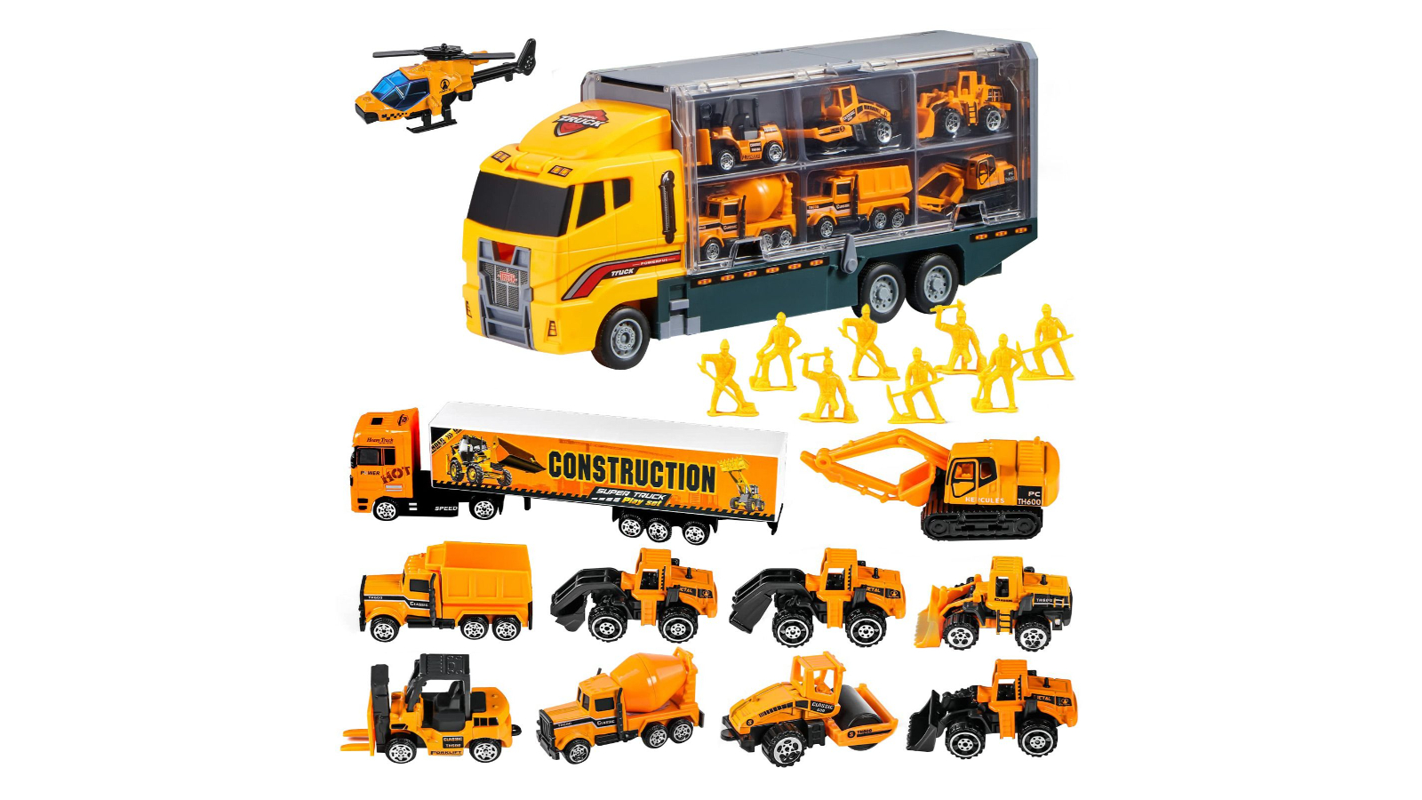 19-in-1 Construction Vehicle Playset