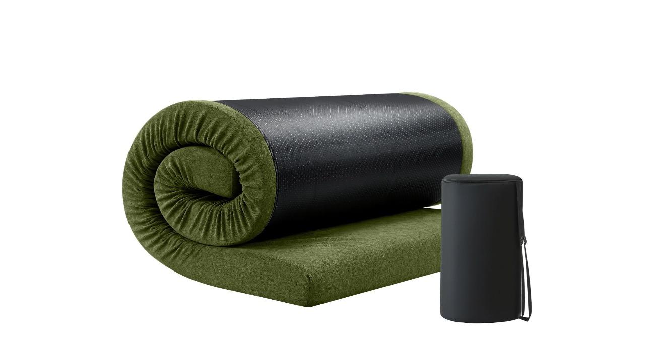 OGL Single Foam Mattress with Carrying Bag - Green