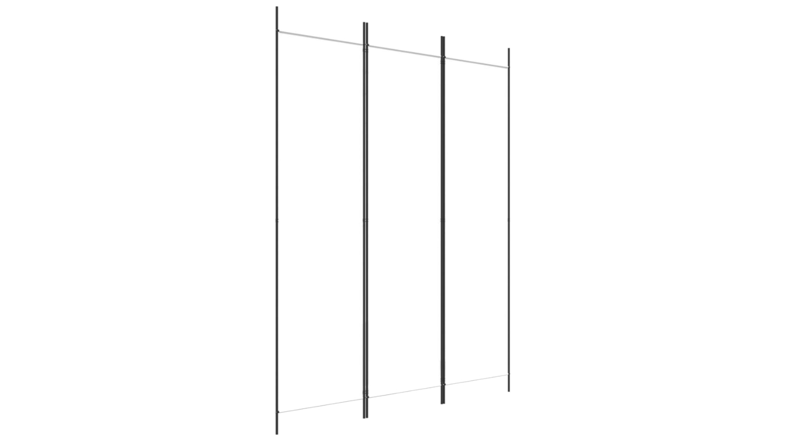 vidaXL 3-Panel 150 x 200cm Fabric Room Divider