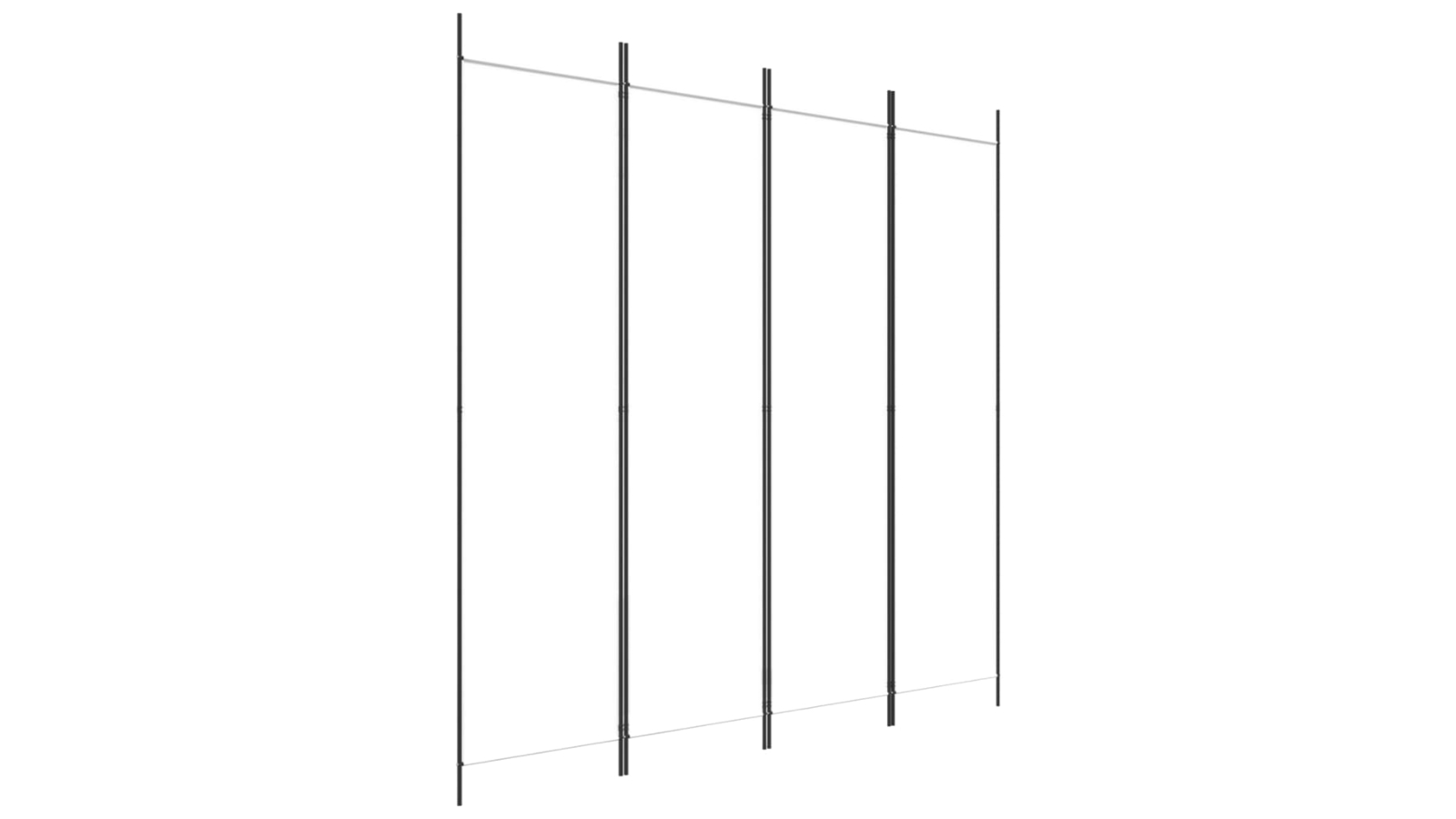vidaXL 4-Panel 200 x 200cm Fabric Room Divider