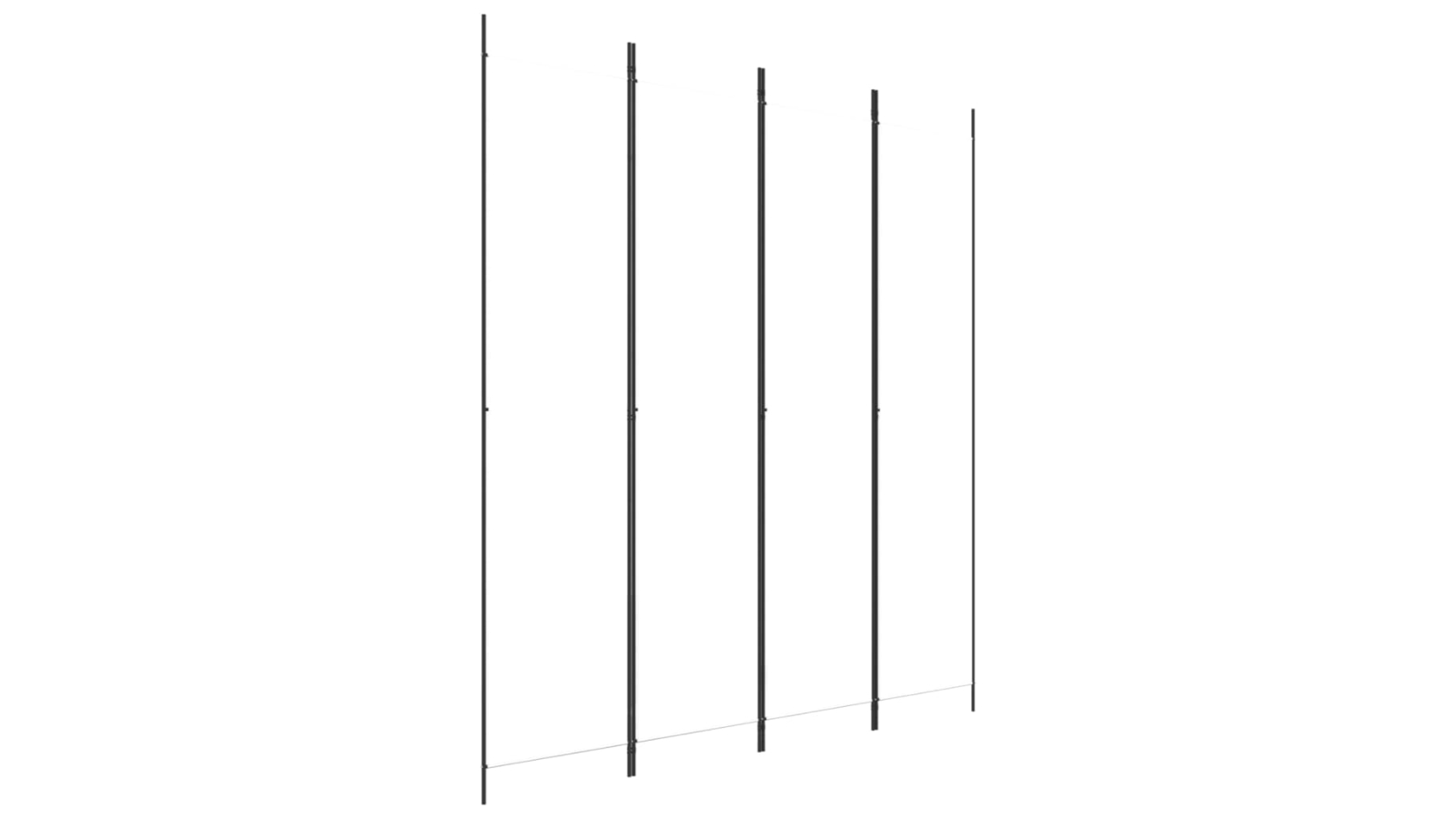 vidaXL 4-Panel 200 x 220cm Fabric Room Divider - White