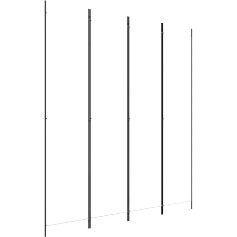 vidaXL 4-Panel 200 x 220cm Fabric Room Divider - White