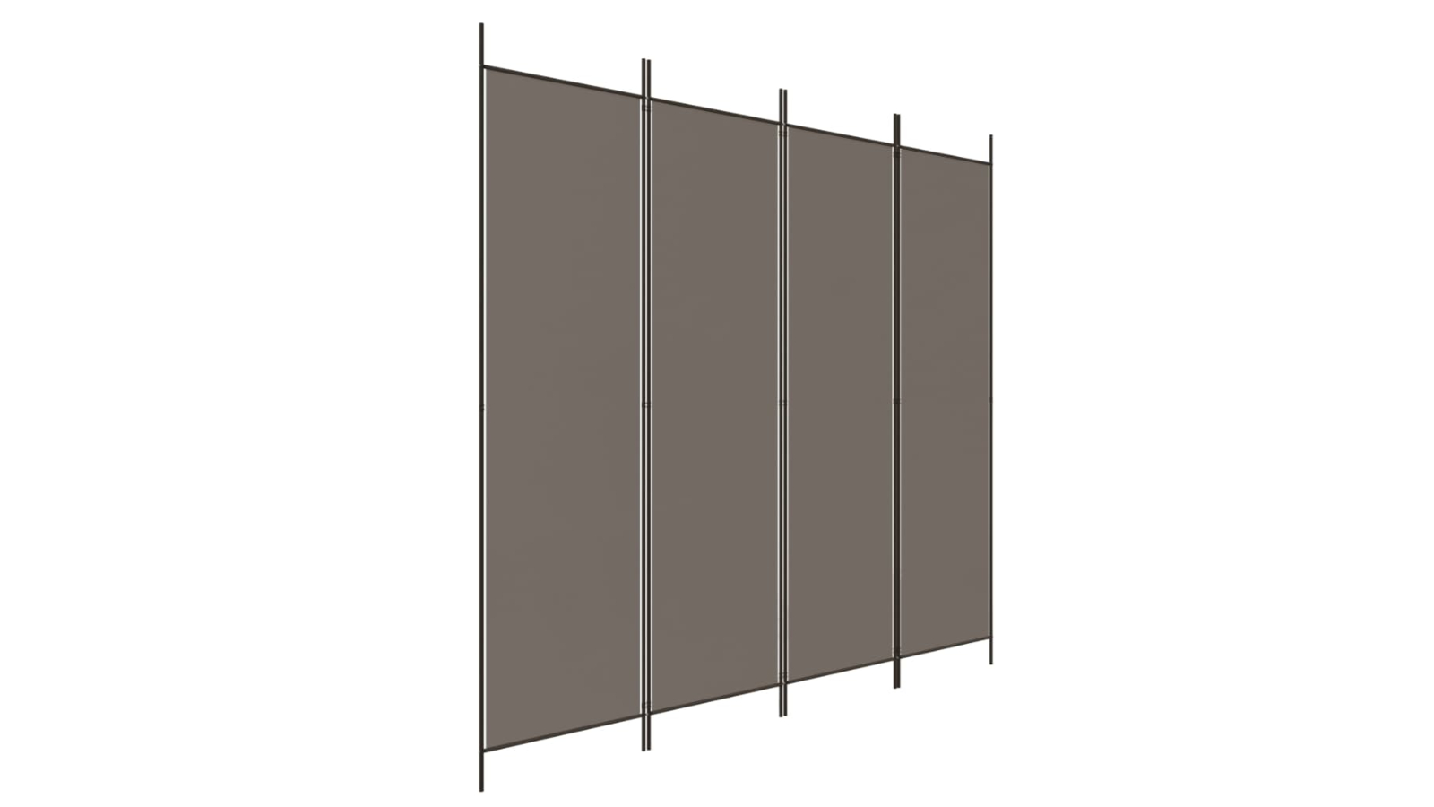 vidaXL 4-Panel 200 x 220cm Fabric Room Divider