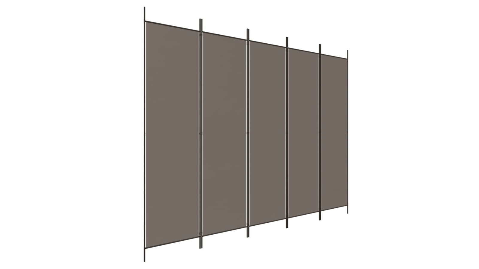 vidaXL 5-Panel 250 x 220cm Fabric Room Divider