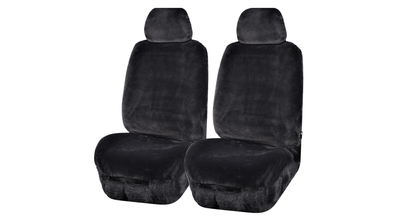 My Car Universal Size Finesse Faux Fur Seat Cover - Charcoal