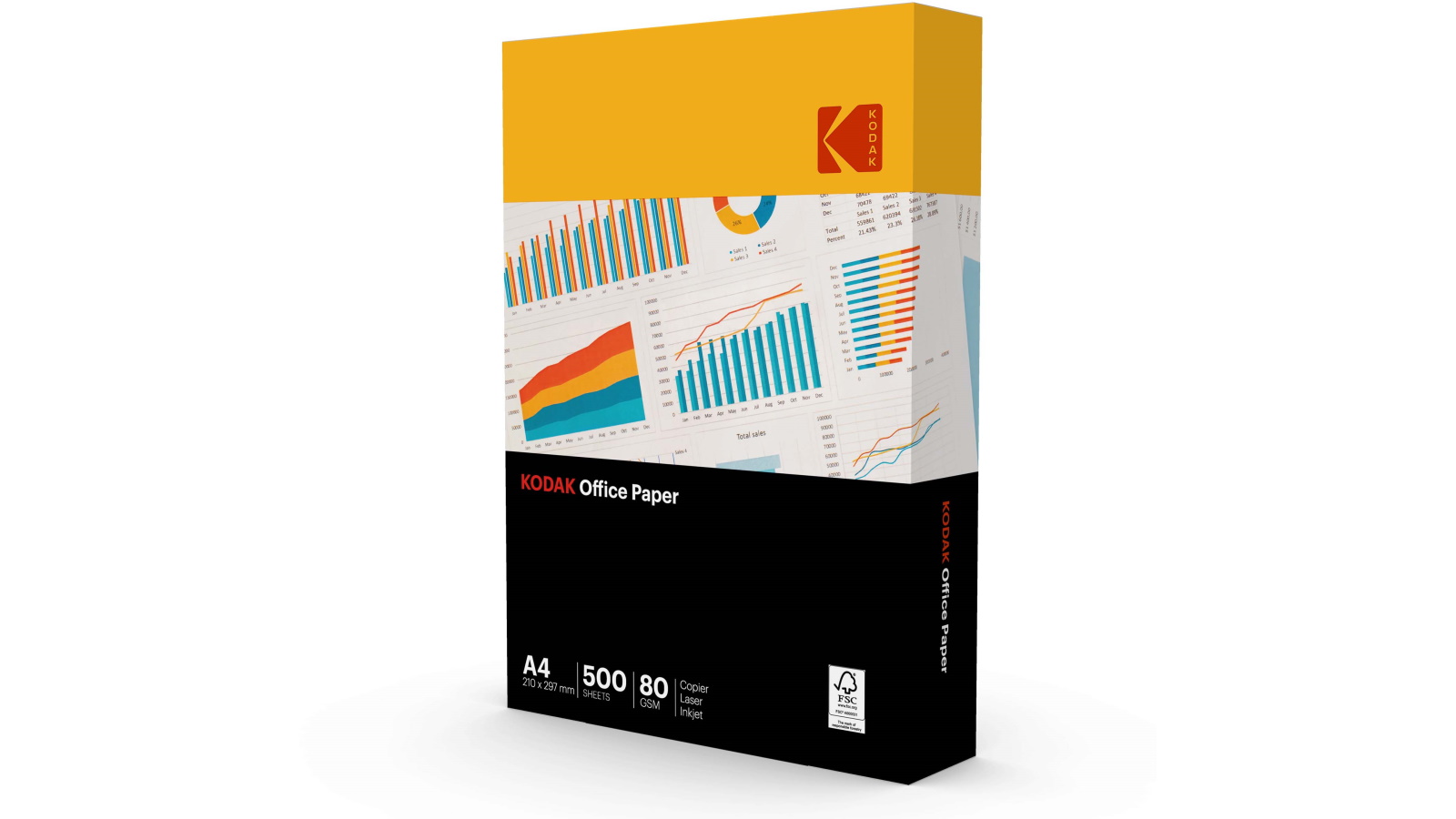 Daily Needs A4 BLACK Paper 80gsm 500 Sheets/pack - View #14